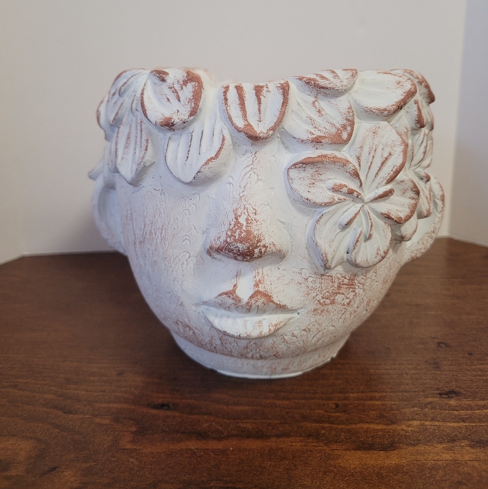 Nib 47th And Main Baby Cement 6" Planter